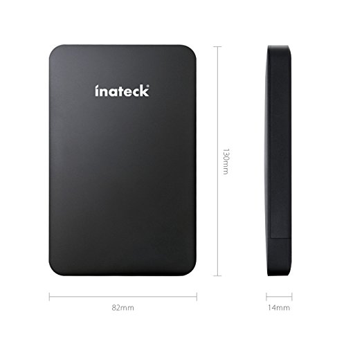 [UASP und SATA3] Inateck USB 3.0 Externes Festplattengehäuse für 9.5mm 7mm SATA HDD SSD Festplatten (2,5 Zoll) Werkzeuglose HDD Installation - 4