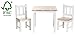 Impag children's seating group 1 table + 2 chairs pinewood