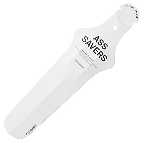 Ass Savers Extended - Guardabarros para bicicletas, color blanco, tall