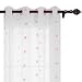 Produktbild Deconovo Voile Vorhang mit Ösen Dekosachl Transparent Gardinen Kinderzimmer Gardinen Leinenoptik 175x140 cm Stern Rosa