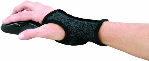 Allsop 05934 Baumwoll-Bezug Handschuh Ergonomische Handgelenkstütze für Komfort und Flexibilität schwarz - 2