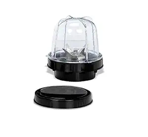 Sunmeet Super Deluxe Small Bullet Juicer Jar ABS Plastic Set of 1 Bullet Jars 350ml, Color Black