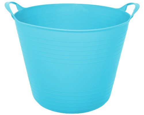 Tragekorb aus flexiblen Kunststoff, hellblau, 27 Liter Volumen