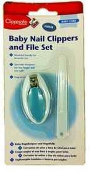 CLIPPASAFE BABY NAIL CLIPPERS AND NAIL FILE SET