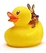 Produktbild Badeente mit Osterhase I Quietscheente I Duckshop I L: 8 cm - inkl. Badeenten-Schlüsselanhänger im Set
