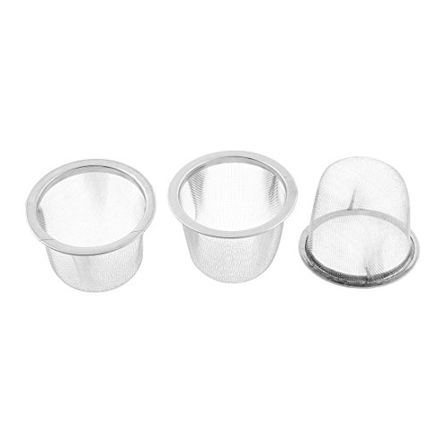 3Stk Edelstahl runde Masche Teesieb Siebkorb 60 mm Durchmesser