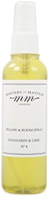 Masters of Mayfair Luxury Room & Pillow Spray for Sleep, Relaxation & Insomnia (Large 120ml, Mandarin & Lime)