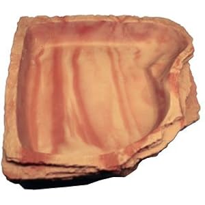 Eckwasserschale maxi - sandstone / Wasserschale , Trinkschale sandstein