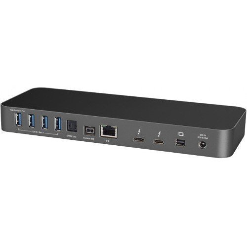 OWC OWCTB3DK13PSG Thunderbolt 3  - Base (Alámbrico, 10,100,1000 Mbit/s, SD, 100-240, 50/60), Gris