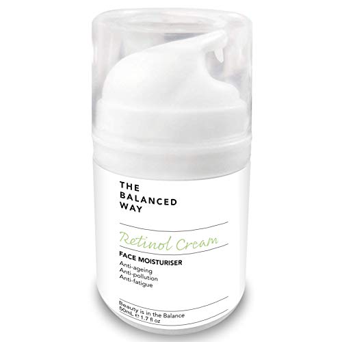 Crema con Retinol - Potente crema antienvejecimiento - Reduce la apariencia de las arrugas, líneas finas de expresión y mejora la textura de la piel - Con ácido Hialurónico (50ml)