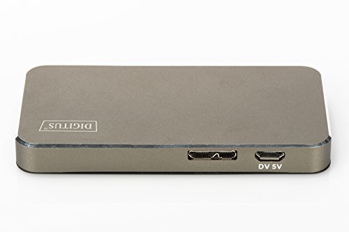DIGITUS Design USB 3.0 Hub, 4-Port, Inkl. 5V/2A Netzteil, Aluminium, grau-metallic - 3