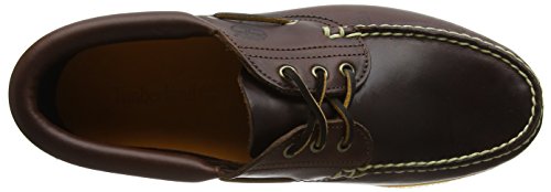 Timberland Classic Boat FTM_3 Eye Padded Collar 76015, Herren Espadrille Halbschuhe, Braun (Brown Smooth), EU 45 (US 11) - 8