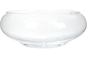 Alipis Betta Tank Glass Planter Bowl Terrarium Succulent Planter Air Plant Hydroponic Display Floating Candles Decorative Centerpiece Floral Container Home Decor L Round Fish Bowl