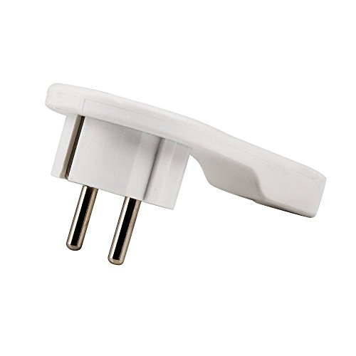 Preisvergleich Produktbild Heitronic Schutzkontakt Flachstecker, weiß