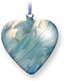 Nobile GlasswareMouth Blown March Birth Gem Heart 1692-17