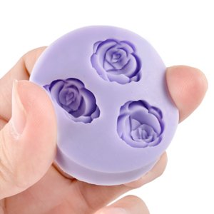*Versand aus Deutschland* 100 St. ROSE SILIKON AUSSTECHER Ausstechform fuer Marzipan Fondant Tortendeko Seife Form - 3