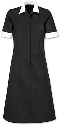 Waistress Dress D60 {Color:Black / White,Bust Size:Size 24 / 47.5" / 120cm}