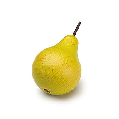 Erzi en bois Play Food – Pretend Play épicerie – Fruits, EN FORME DE Poire
