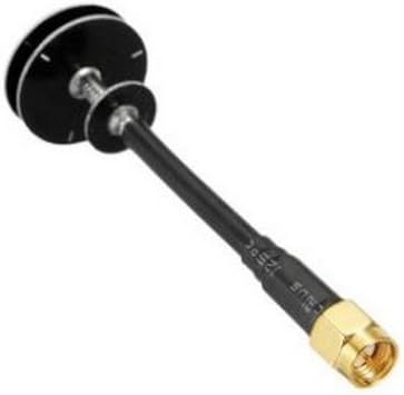 Realacc 5.8G FPV Omnidirectional Flat Panel Pagoda FPV Antenna RHCP SMA (Black)