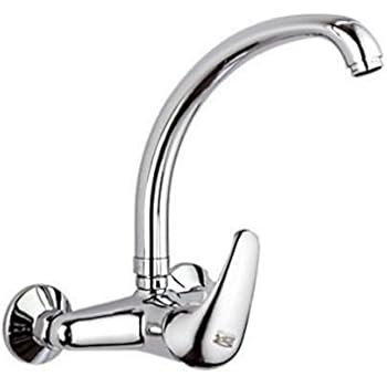 Miscelatore A Parete Con Attacco Lavatrice - Rubinetto Lavello Con Canne Rialzata Per Cucina O Bucatoio - Foto 6