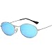 Produktbild LAMAMAG Sonnenbrille Kleine Ovale Sonnenbrille Frauen Vintage Schwarz Rot Günstige Sonnenbrille Runde Metallrahmen Männer Uv Gafas De Sol, 5