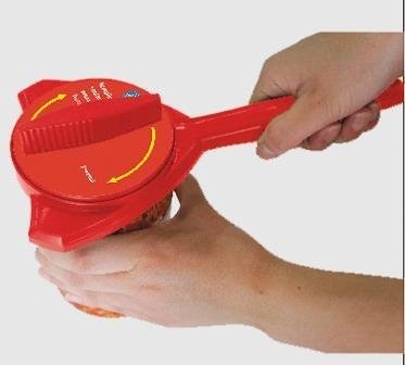 Deckel-Twister, der Drehverschlussöffner, Flaschenöffner, Glasöffner, Gläseröffner, Universalöffner, Multiöffner (Farbe Kann Variieren)