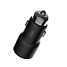Price comparison product image ROIDMI 3S 2017 Wireless Bluetooth Music Car Charger Adapted to All Cars, Music Play/FM Playback, 5V, 3.4A, Two USB Ports, Fast Charging, Adjustment Control App for Android and iOS (Black)