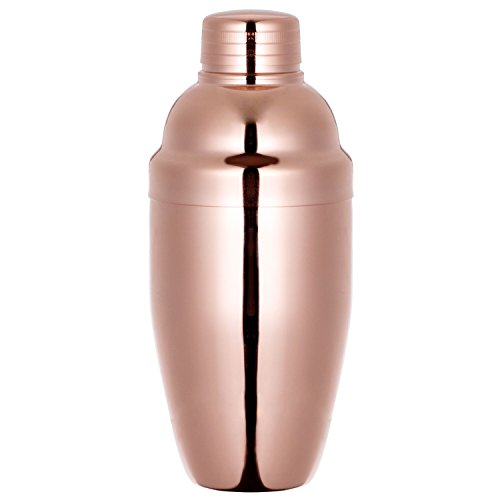 HOMEKEROS Kupfer Cocktail Shaker Profi Bar Shaker Edelstahl Rostfrei 550ml - 2