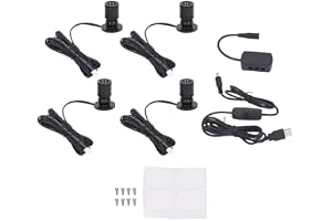 Dimbar Mini Spotlight LED Ljus Justerbar USB Driven Vitrinsskåp Ljus för Smyckesskåp, Veranda, Entrékanaler