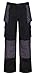 Price comparison product image safety-site SAFT3-BKGR-32-L T3 32 x 33-Inch Long 300 gsm Hardwearing Work Trouser With Cordura Knee Pocket Holder - Black/Grey