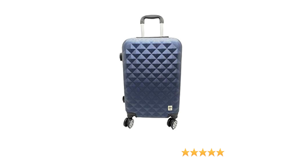 Travel Cabin Bag Small Hard Shell ABS Plastic 4 Wheels Lightweight Luggage  Carry On RyanAir Black Gold Maroon Blue (Navy Blue) : Amazon.co.uk: Luggage