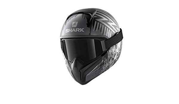 Casco moto Shark VANCORE 2 OVERNIGHT Mat KAS, Nero/Grigio, XS : Amazon.it:  Auto e Moto