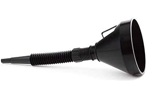 VR VETRINEINRETE Vetrineinrete® Imbuto con filtro per rifornimento di benzina e olio motore carburante auto furgone in plastica con beccuccio flessibile