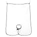Molain Beard Bib Mens Aprons Mustache Grooming Shaving Trimmer Clipper Catcher for Man Shaving (White)