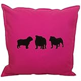 Kissenhülle, Kissenbezug, Kissen, 40x40, Motiv: ´Hunde