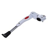 Diseno practico simple CUHAWUDBA Adjustable Kit de soporte del retroceso de la bici pata de cabra lateral MTB Carretera Montana Ciclismo de bicicletas - Blanco