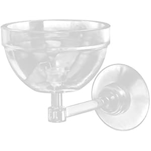 Dolity Aquarium Pflanzen Topf Schüssel Halter Mit Saugnapf aus Acryl