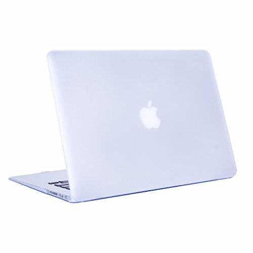 MacBook White 13  H  lle  DWaybox Frosted Rubberized Ultra Slim Hard Shell H  lle Schutzh  lle f  r MacBook White 13-Inch A1342   207   516  Clear 