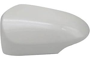 LIUZZ Fit For Toyota Yaris 2012 2013 2014 2015 2016 2017 2018 2019 Outside Rearview Mirror Cover Wing Door Side Mirror Shell Cap Housing-white_left_side