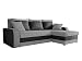 Produktbild Mirjan24  Ecksofa Kristofer Lux, Eckcouch Couch! mit Schlaffunktion, Zwei Bettkasten, Farbauswahl, Wohnlandschaft! Bettfunktion! Design L-Form Sofa! Seite Universal! (Florida 01 + Rain 14)