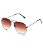 Danny Daze UV Protected Aviator Unisex Sunglasses (D-1701-C4|58MM|Brown) RS.199.00