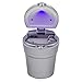 Produktbild Auto Aschenbecher Mit Abdeckung LED-Licht Flammschutzmittel Abnehmbare Zwischenlage Auto Spezielle Aschenbecher Schwarz Weiß (Color : White)