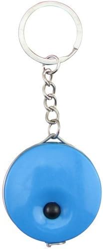 Cmxsevenday No.8214 1.5 Meter Round Tape Measure with Keychain (Blue)