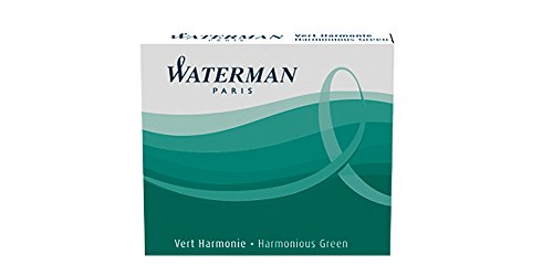 Waterman Tintenpatrone International Packung mit 6 Stück Harmonious, gruen