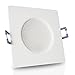 Produktbild 1er Set 230V Decken Einbaustrahler MARINO IP44; Weiß; eckig/quadratisch; 5W = 50W; Neutral-Weiß (4000k); nur 30 mm Einbautiefe; Einbauleuchte für Bad Feuchtraum außen; Rostfrei (Material: Kunststoff)