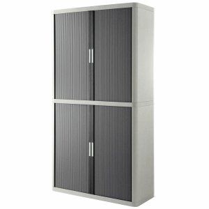 Preisvergleich Produktbild Paperflow Rollladenschrank BxTxH 110x41,5x204cm 4 Böden anthrazit / grau