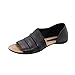 Produktbild Mode Damen Sommer Wohnungen Flachen Römische Hausschuhe, Damen rutschfeste Flip Flops Sandalen,Frauen Lässige Fischmund Peep Toe Strand Hausschuhe Freizeitschuhe Damenschuhe (40 EU, Schwarz)
