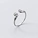Produktbild Elegant Dress-rings S925 Silber Ring Weiblich Thai Silber Retro Engen Zauber Ring Temperament Ethnischen Öffnungsring, S925 Silberring