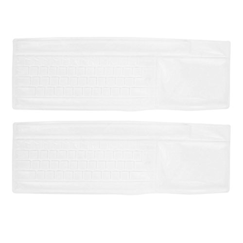 2 PC löschen Computertastatur Film-Schutz Staubdichtes 45cm x 14cm