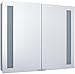 Produktbild Emco 979705026 Lichtspiegelschrank Asis Premium 800 mm mit 2 Leuchten aus alu glas als Aufputzversion